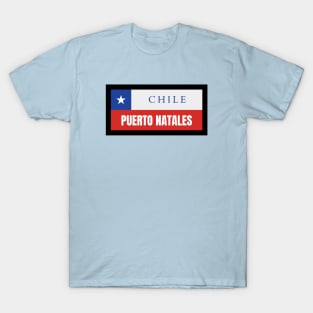 Puerto Natales City in Chile Flag T-Shirt